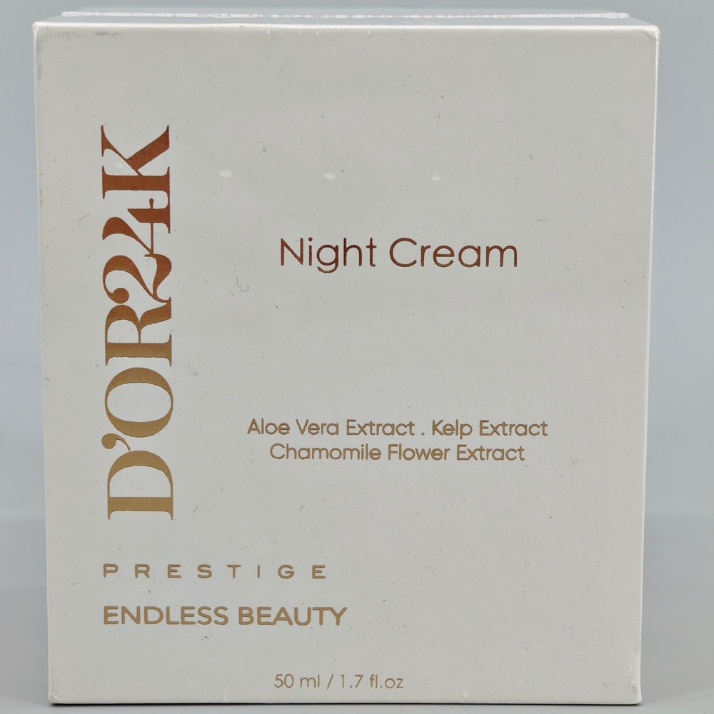 D'OR24K Prestige Endless Beauty Night Cream 50ml 1.7oz Aloe Gold Kelp New